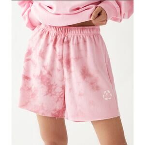 PacSun Eco Tie Dye Sweat Shorts Pink Small